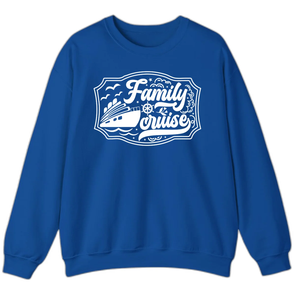 Family Cruise Vintage Badge Sweatshirt in Royal