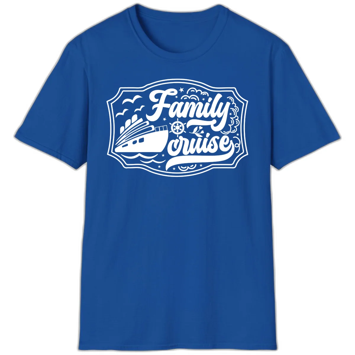 Family Cruise Vintage Badge T-Shirt in Royal