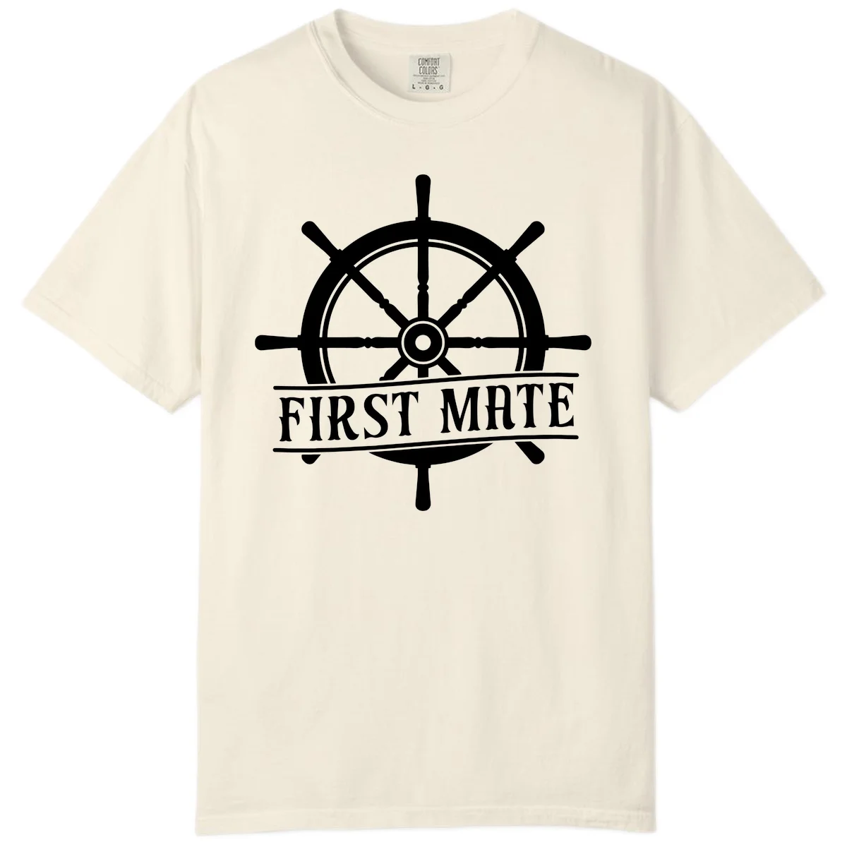 First Mate Ship's Wheel Comfort Color in Ivory