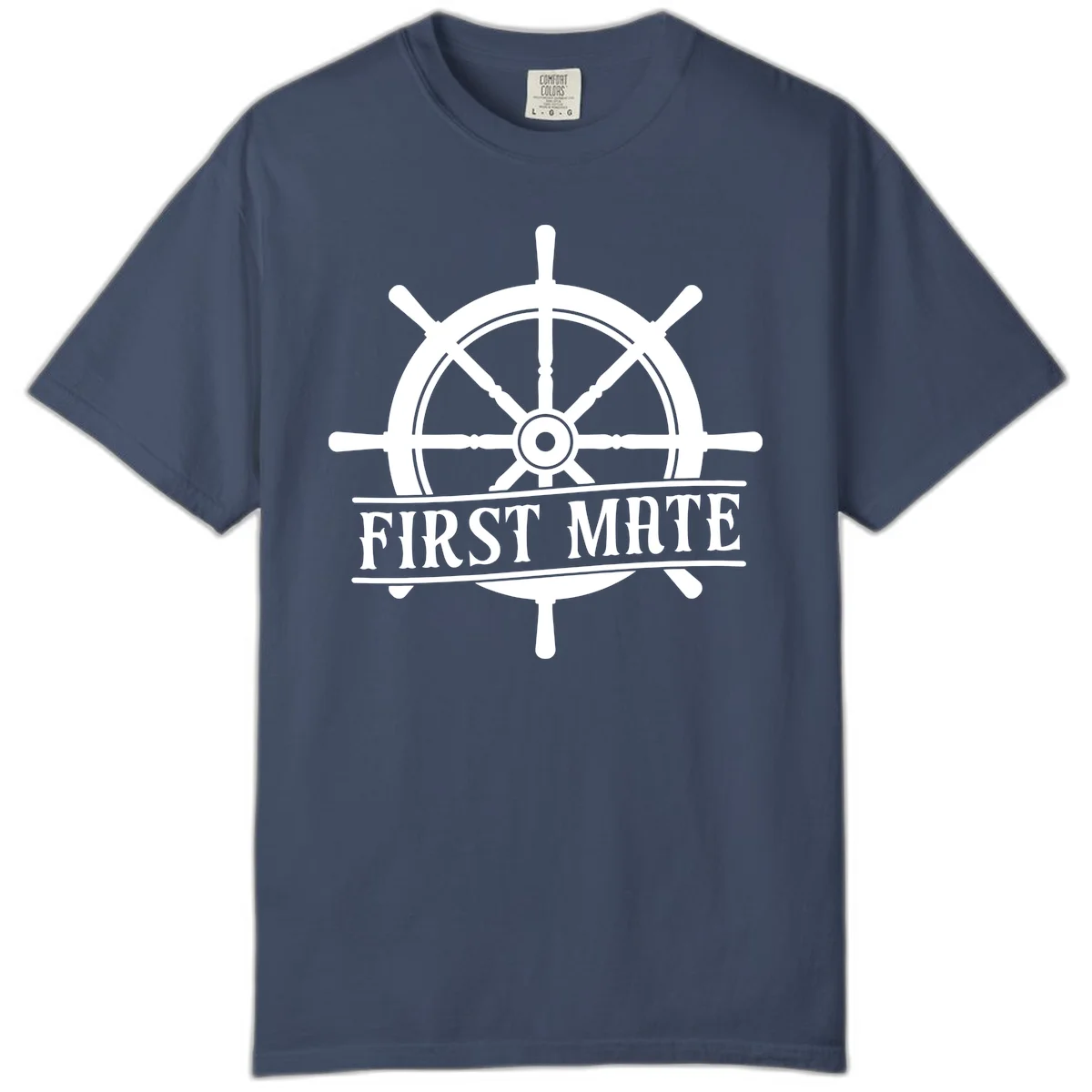 First Mate Ship's Wheel Comfort Color in Midnight