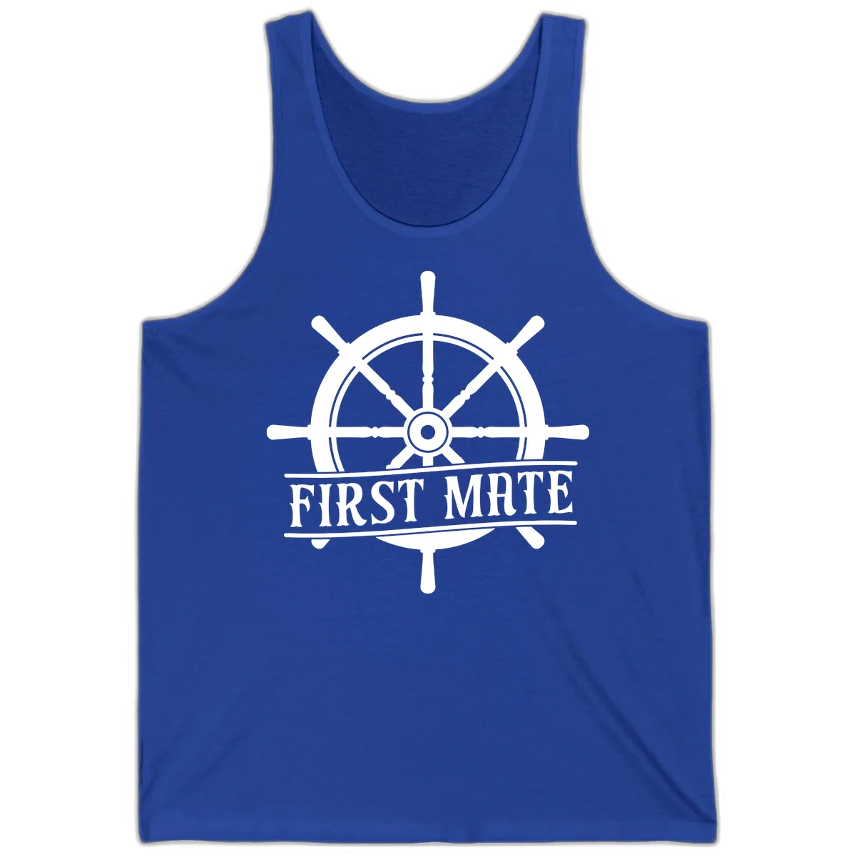 First Mate Ship's Wheel Tank in True Royal