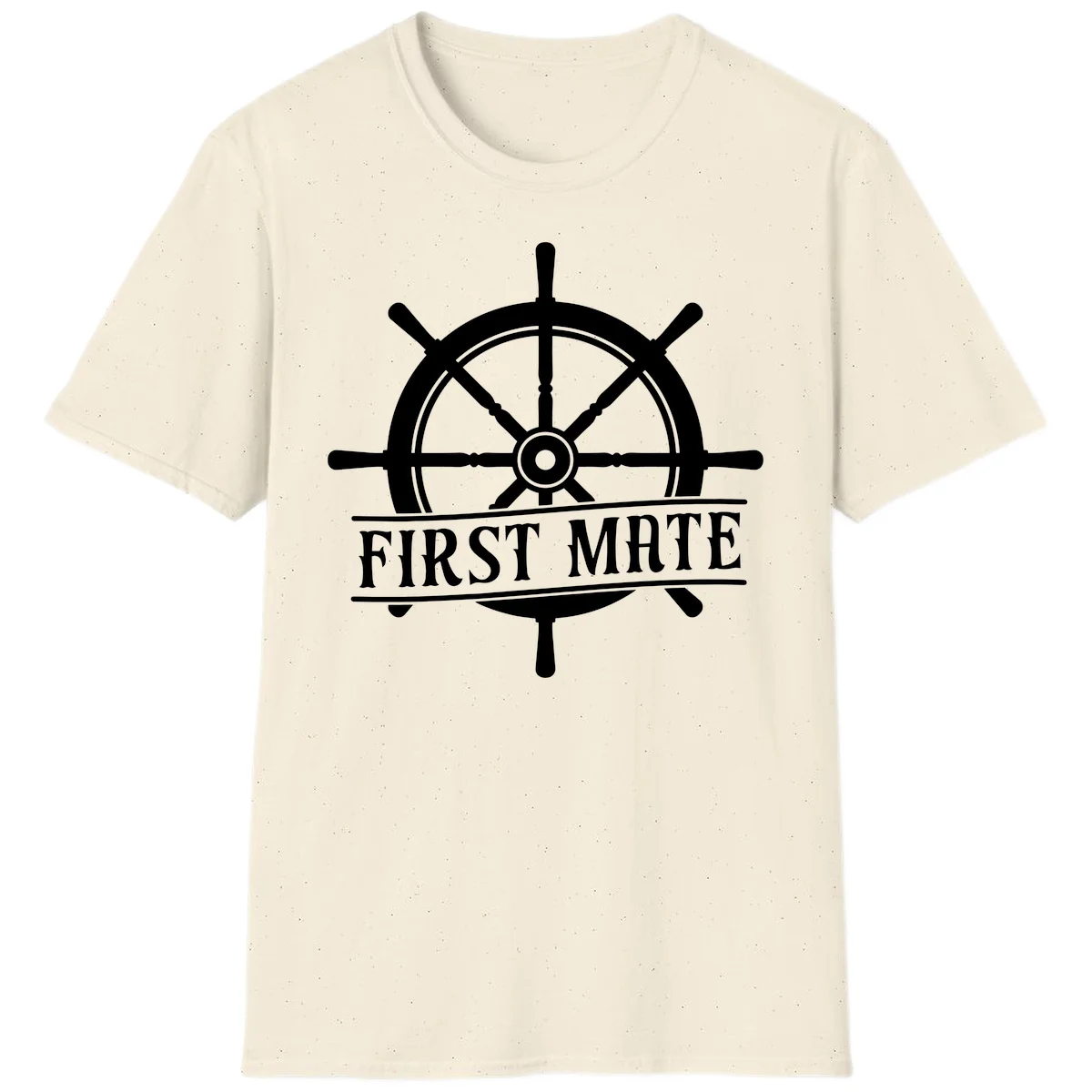 First Mate Ship's Wheel T-Shirt in Natural