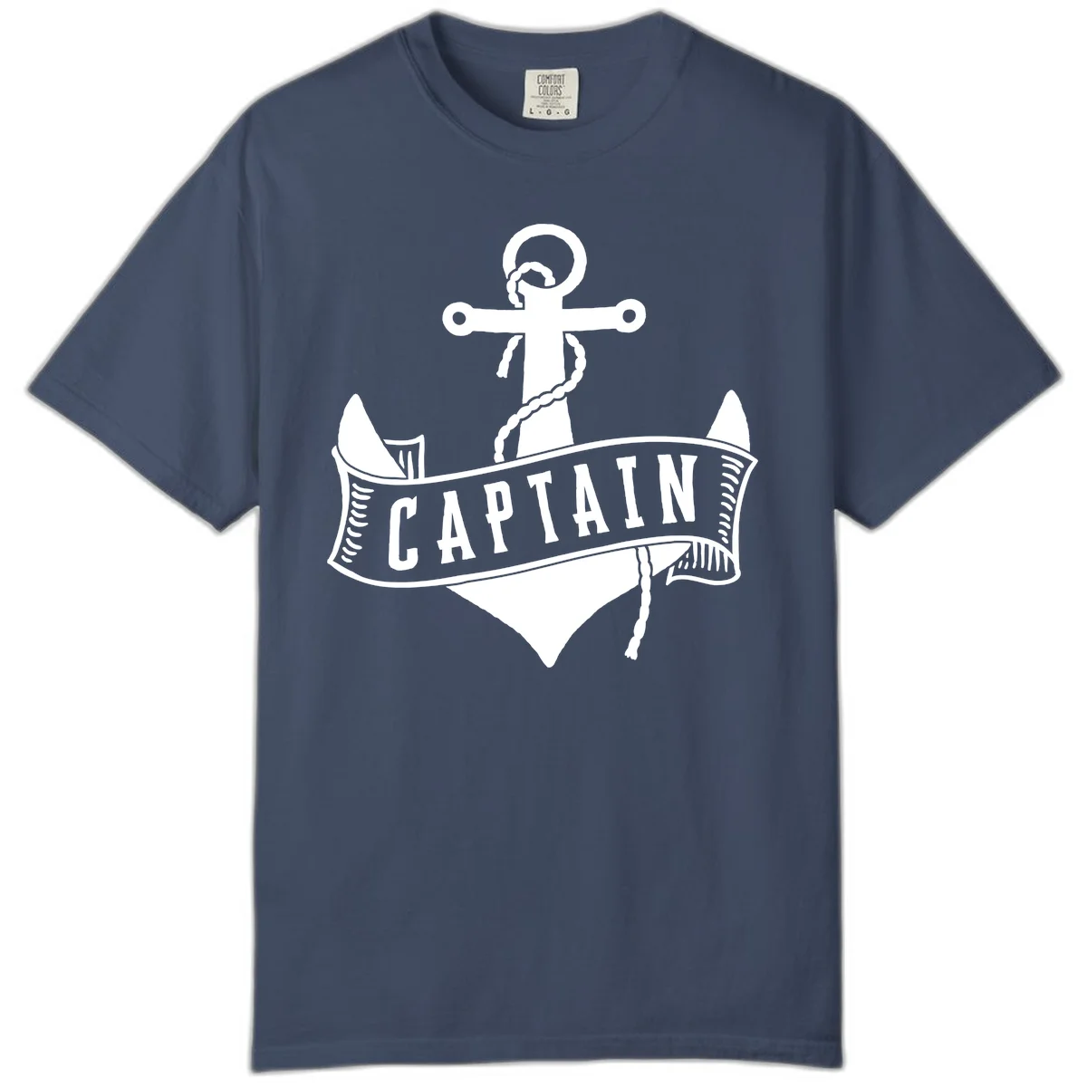 Captain Anchor Nautical Badge Comfort Color in Midnight