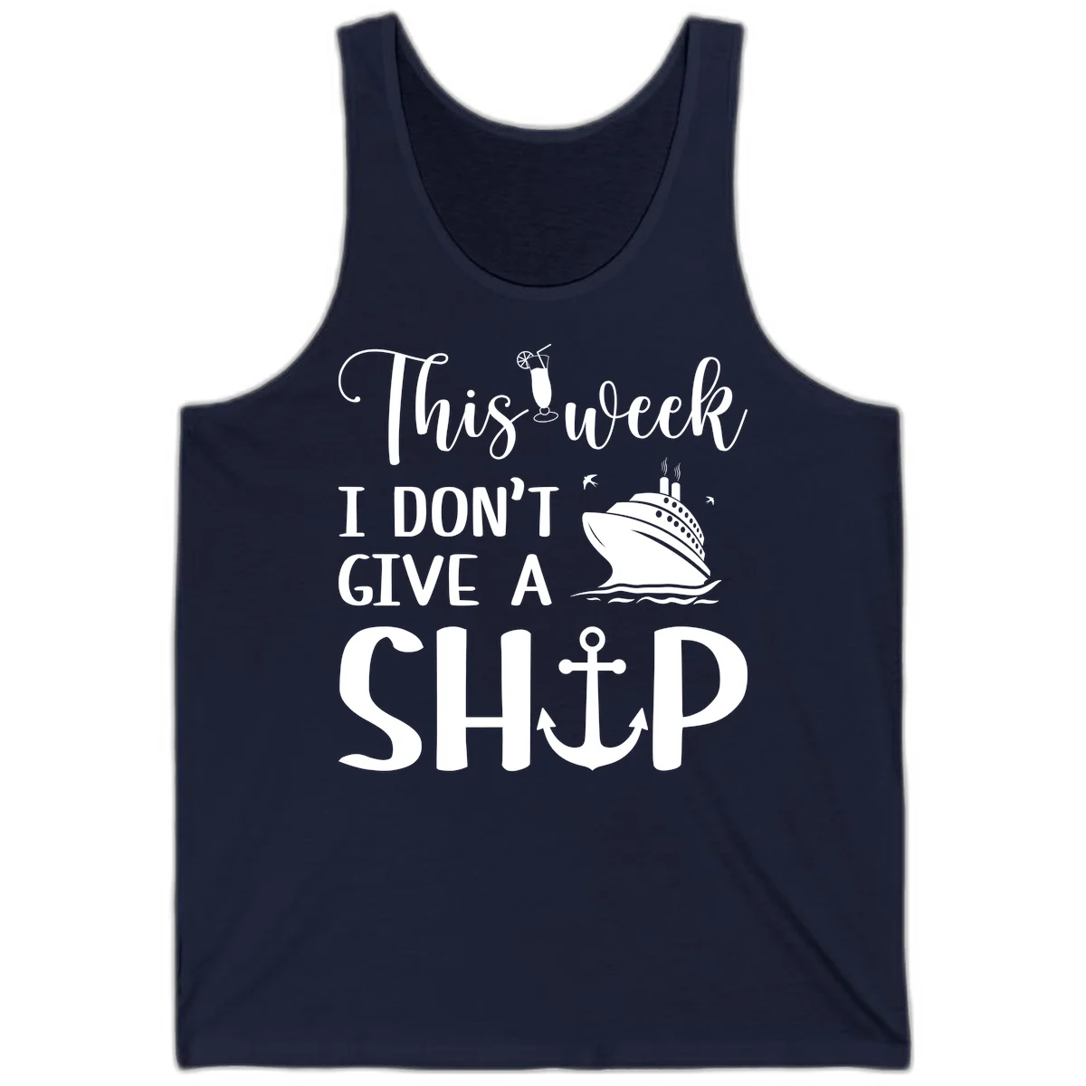 This Week I Don't Give A Ship Tank in Navy