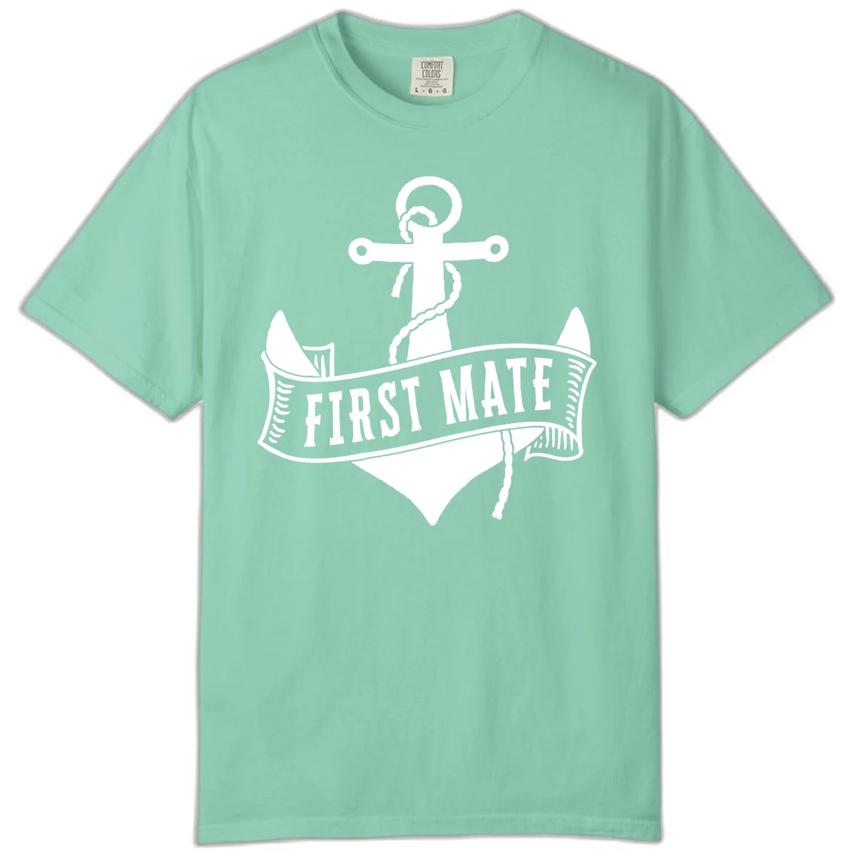 First Mate Anchor Nautical Comfort Color Tee in Island Reef