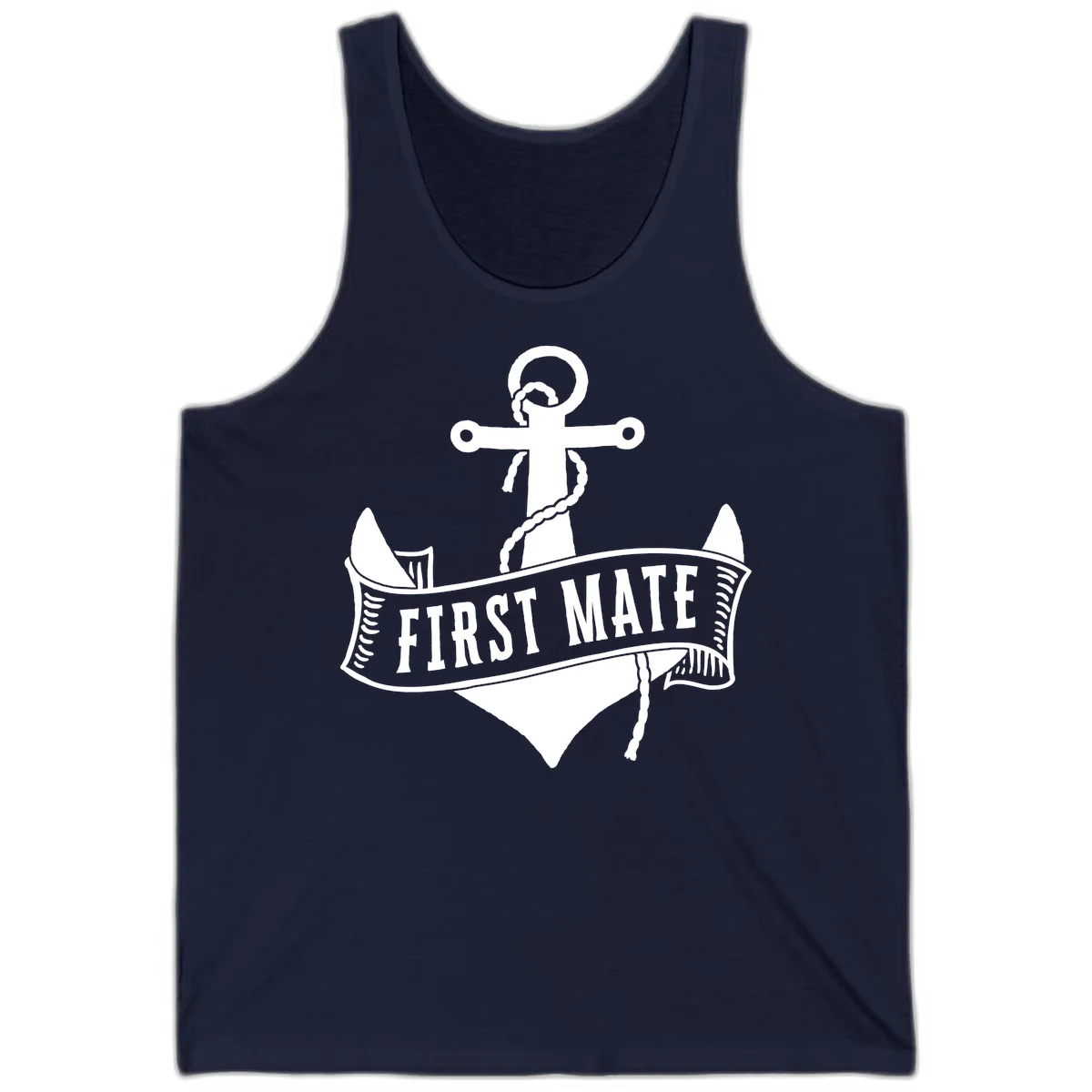 First Mate Anchor Nautical Tank Top in Navy