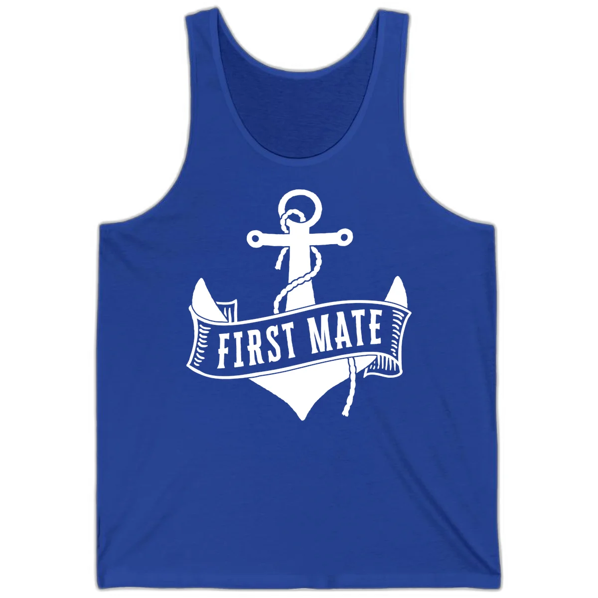 First Mate Anchor Nautical Tank Top in True Royal