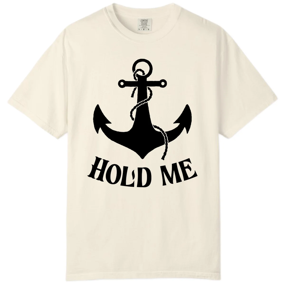 Anchor Hold Me Nautical Design Comfort Color in Ivory