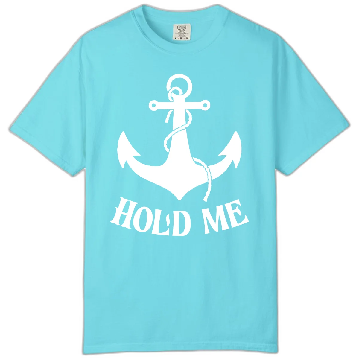 Anchor Hold Me Nautical Design Comfort Color in Lagoon Blue