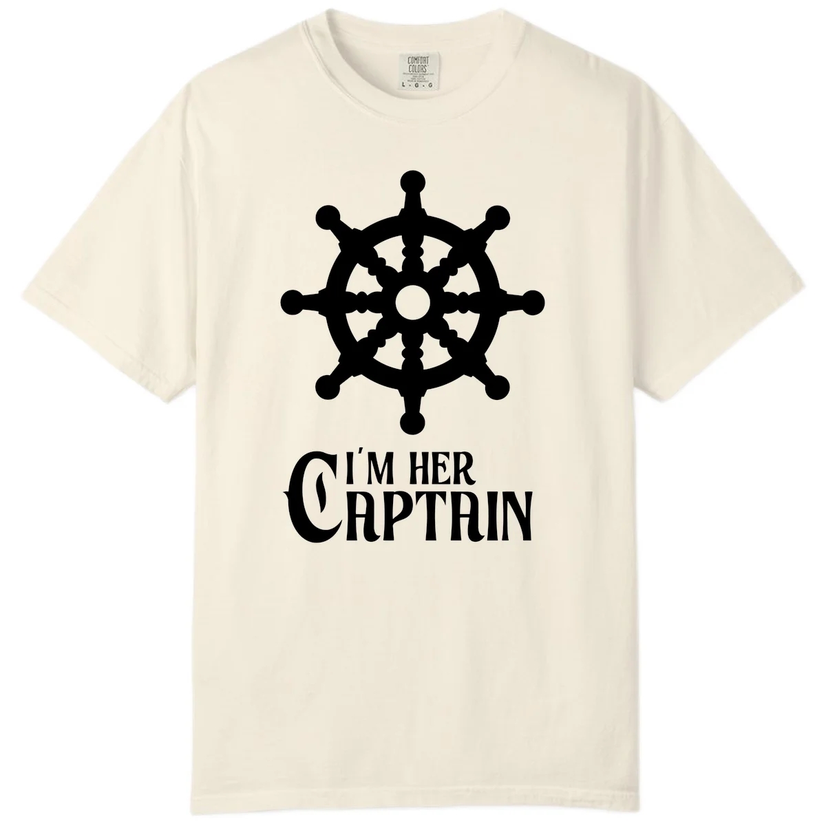 I'm Her Captain Comfort Color T-Shirt in Ivory