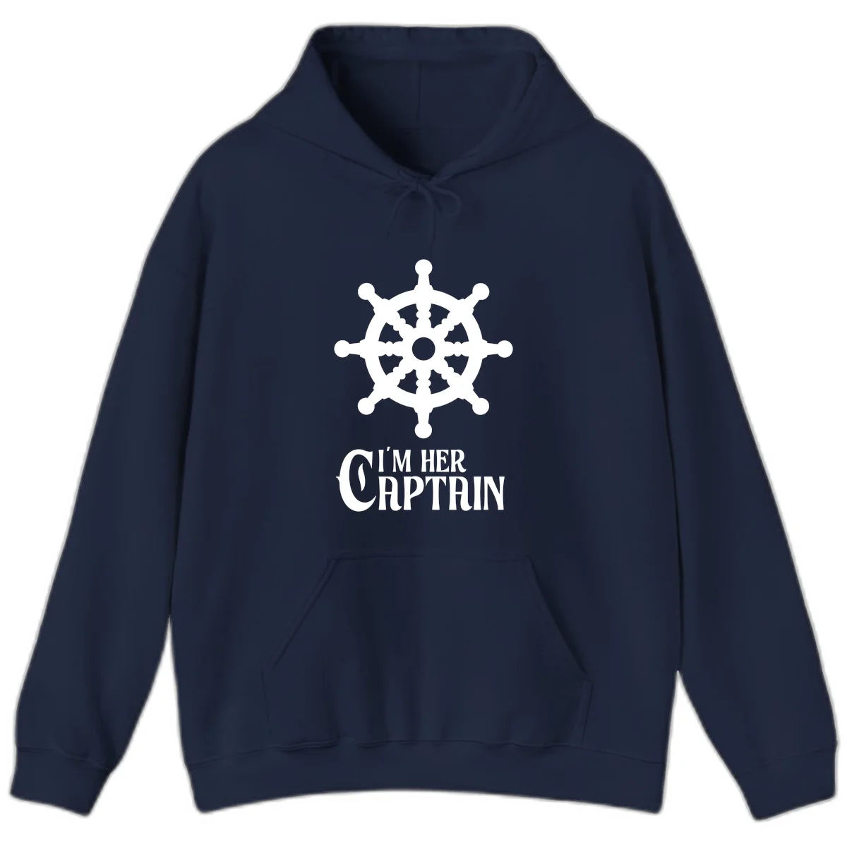 I'm Her Captain Hoodie in Navy