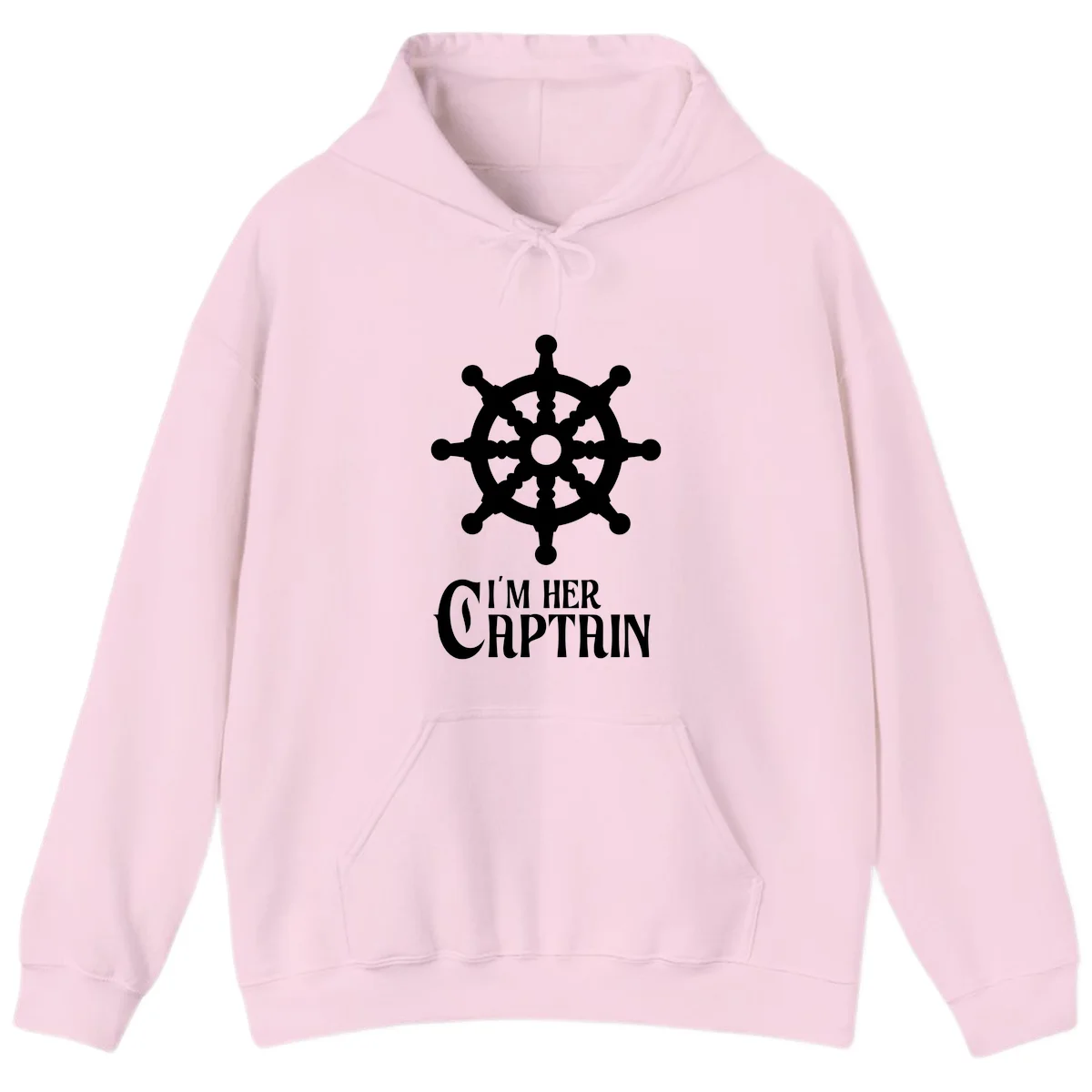 I'm Her Captain Hoodie in Light Pink