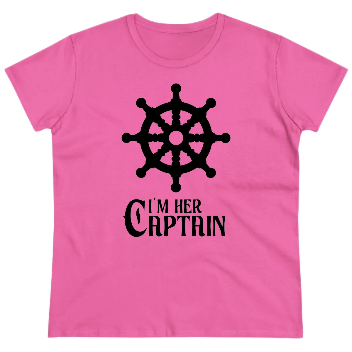 I'm Her Captain Ladies Tee in Azalea