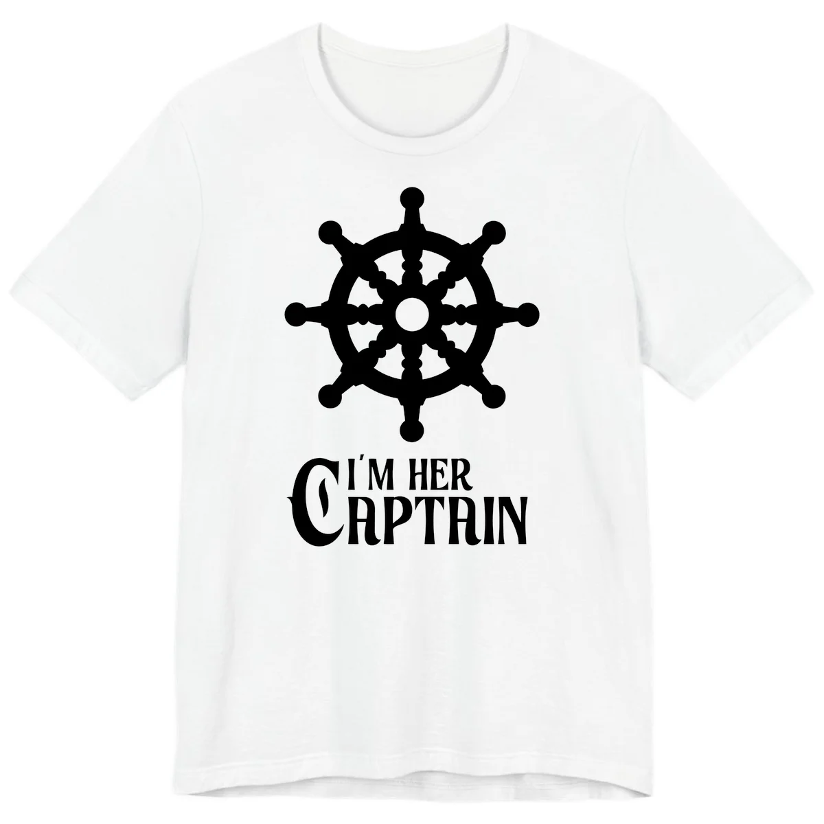 I'm Her Captain Premium T-Shirt in White