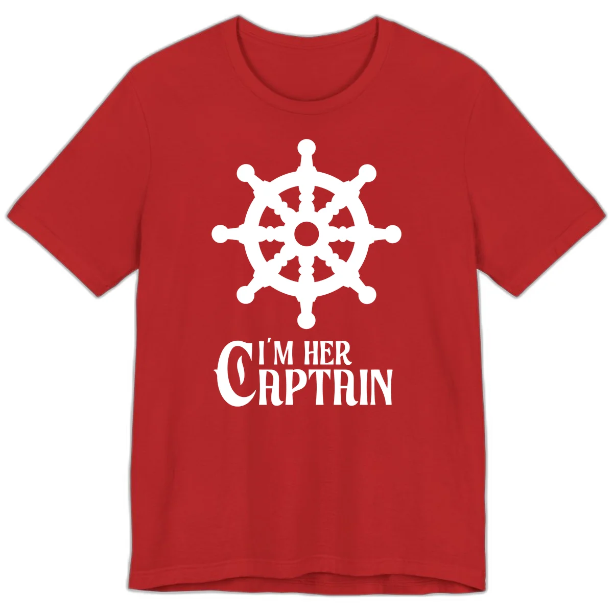 I'm Her Captain Premium T-Shirt in Red