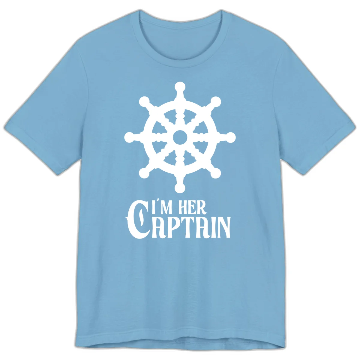 I'm Her Captain Premium T-Shirt in Ocean Blue