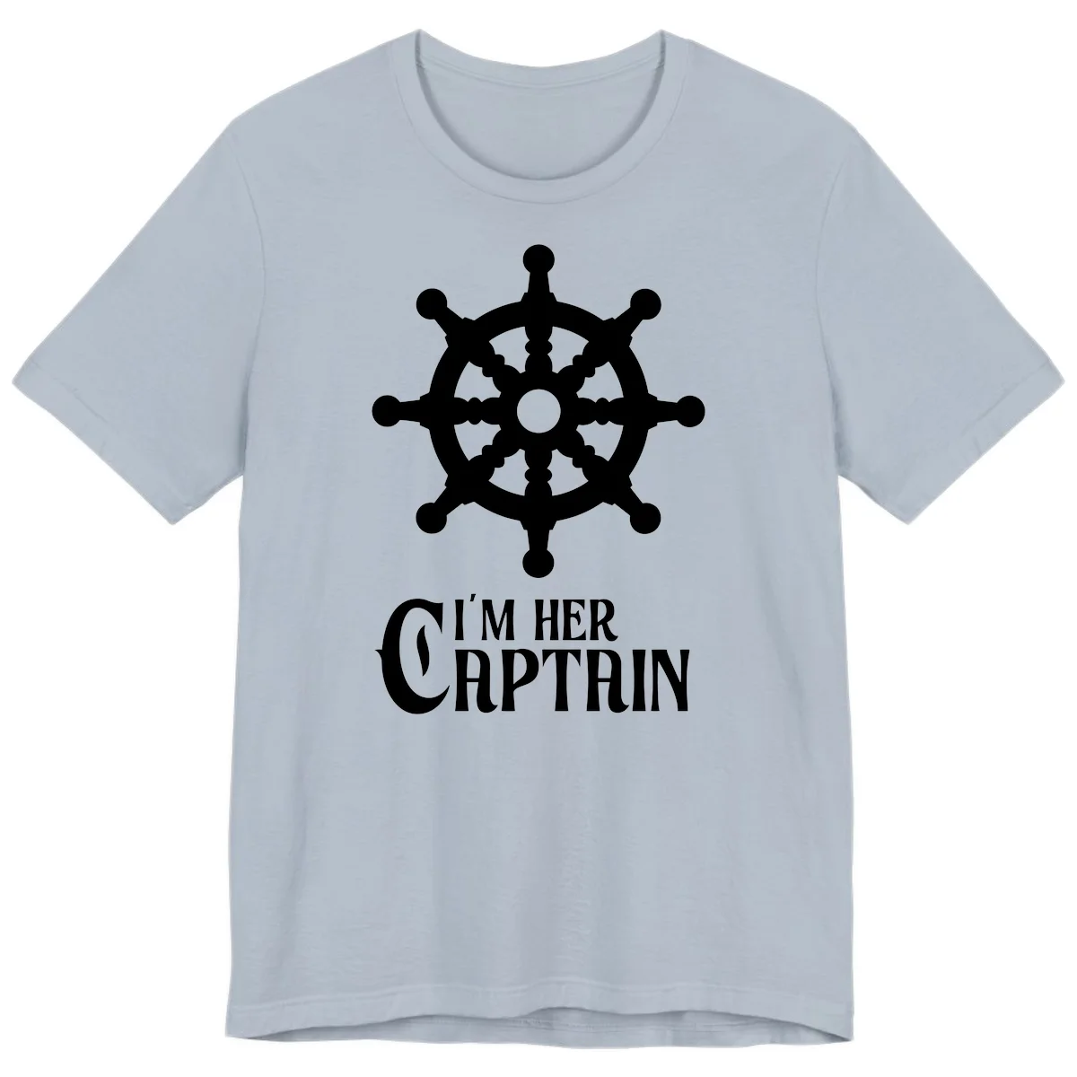 I'm Her Captain Premium T-Shirt in Light Blue