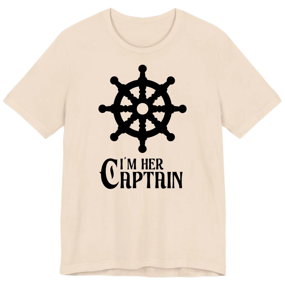 I'm Her Captain Premium T-Shirt in Soft Cream