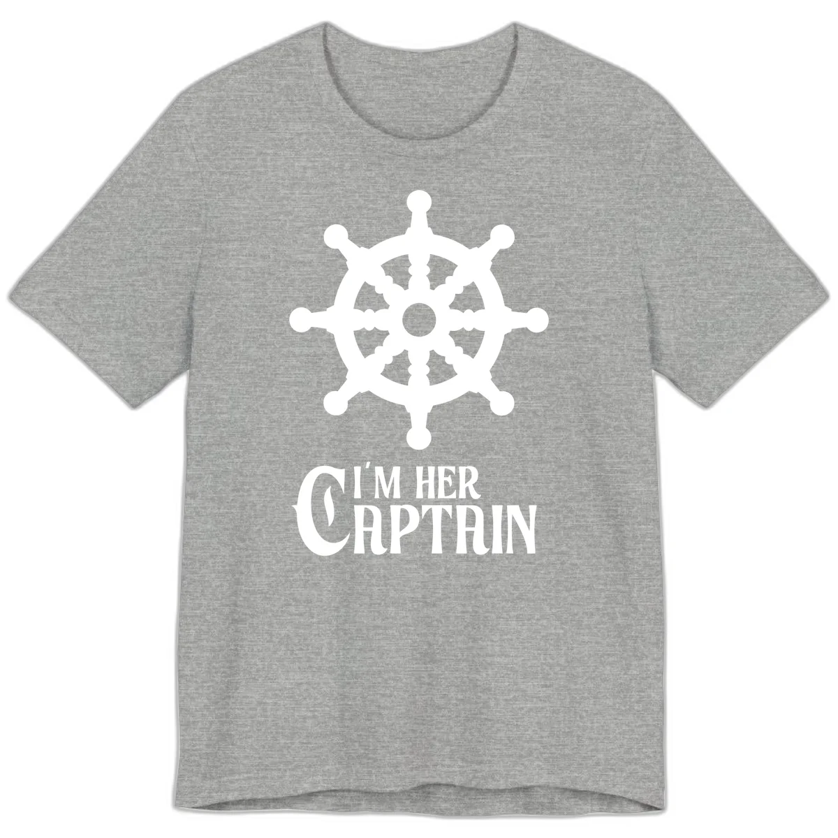 I'm Her Captain Premium T-Shirt in Athletic Heather
