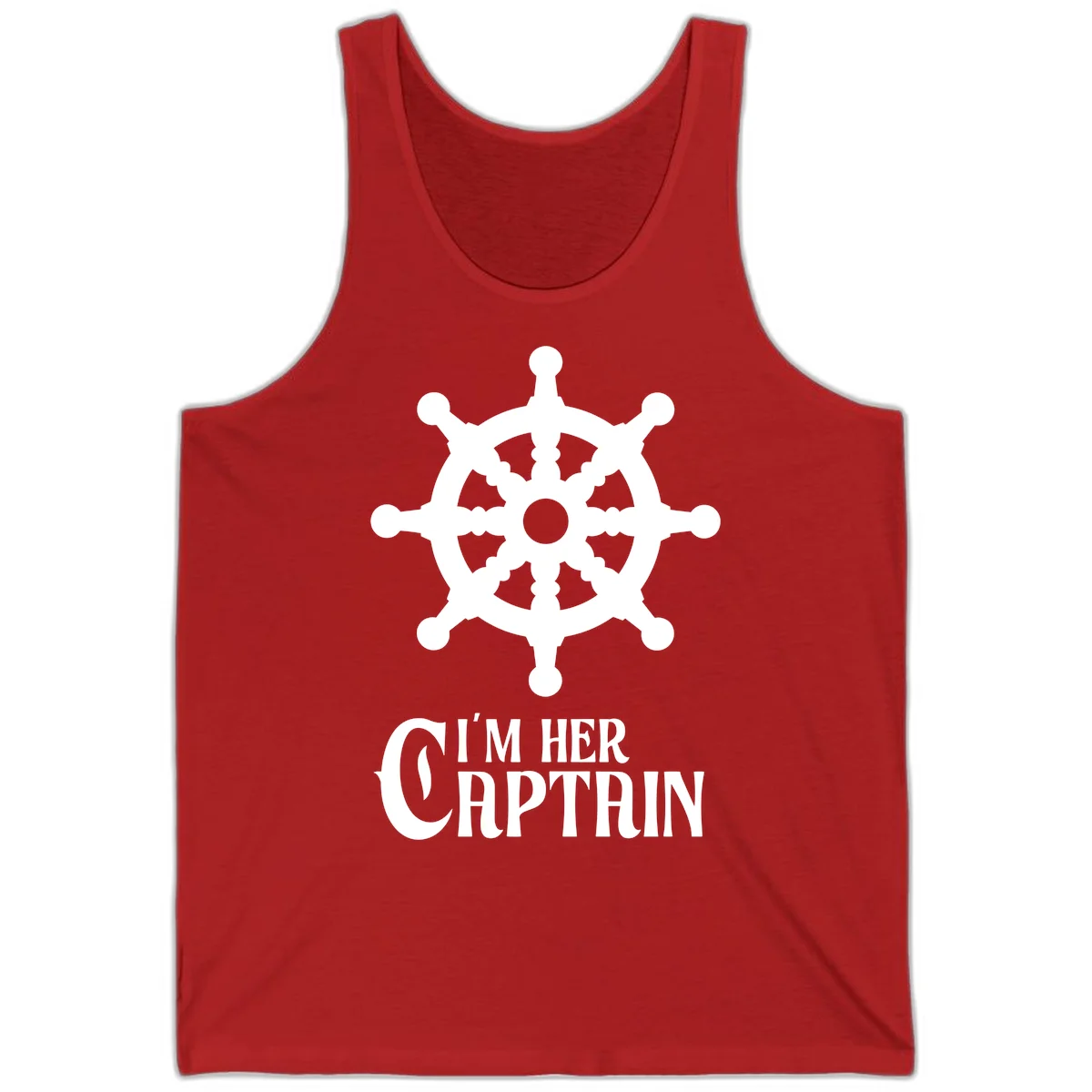 I'm Her Captain Tank Top in Red