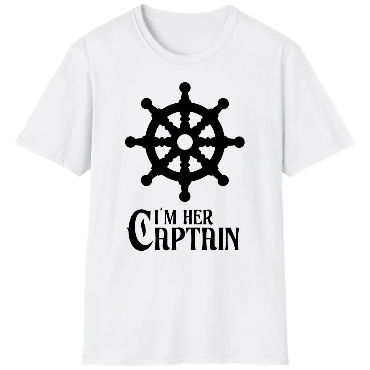 I'm Her Captain T-Shirt in White