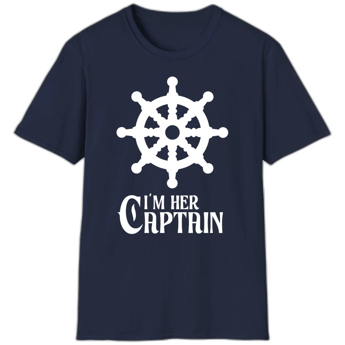 I'm Her Captain T-Shirt in Navy