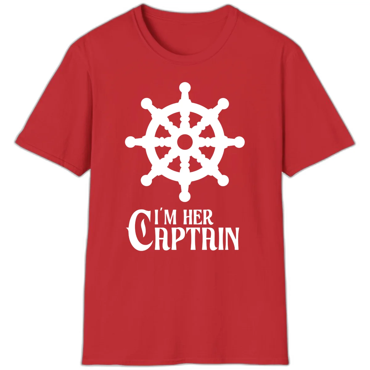 I'm Her Captain T-Shirt in Red