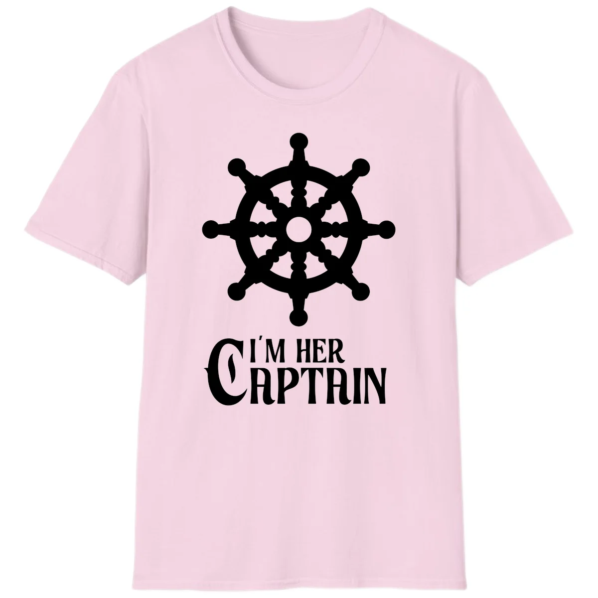 I'm Her Captain T-Shirt in Light Pink
