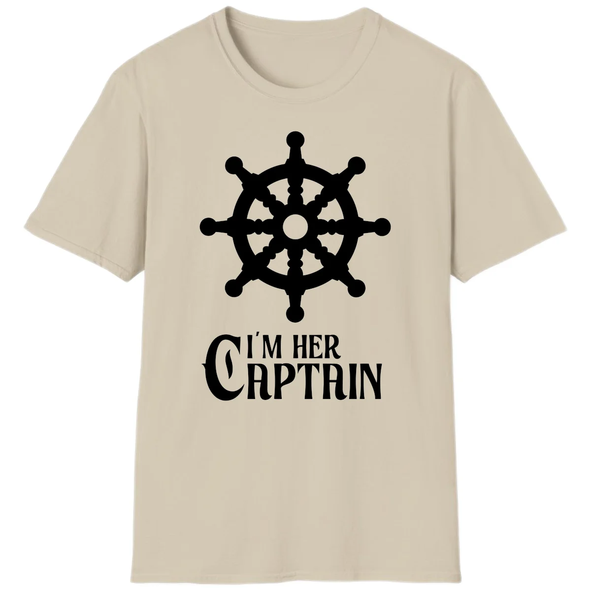 I'm Her Captain T-Shirt in Sand