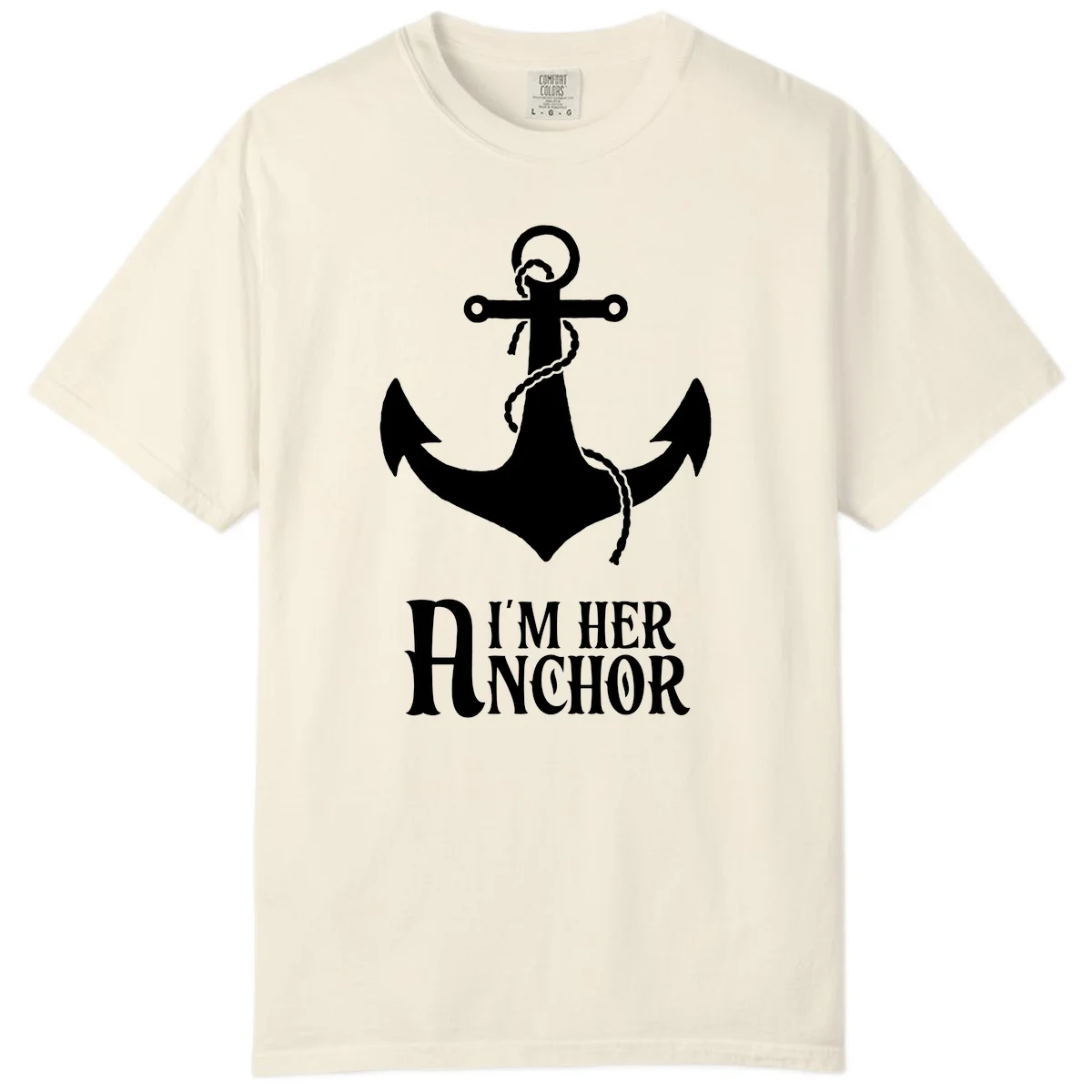 I'm Her Anchor Comfort Color in Ivory