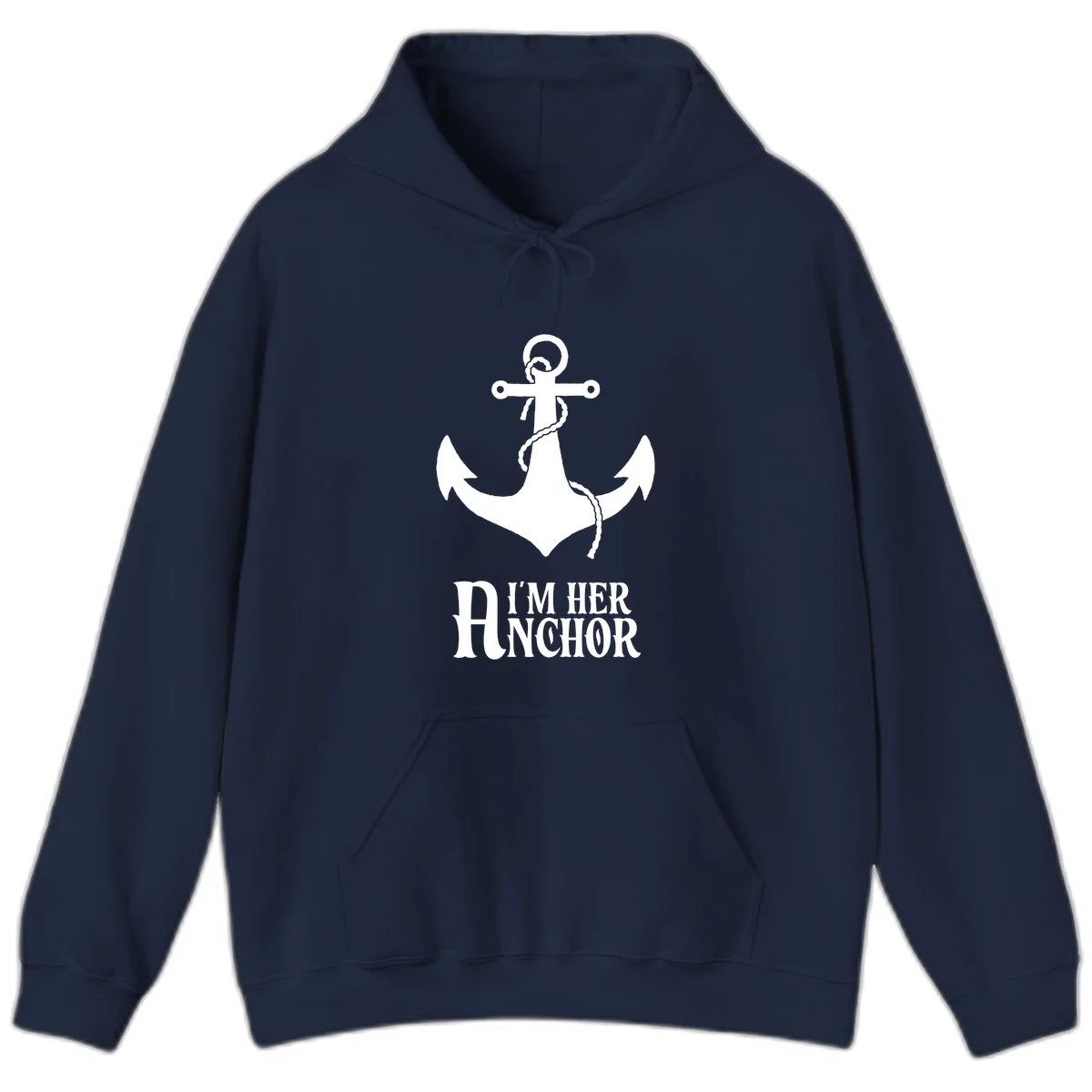 I'm Her Anchor Hoodie in Navy