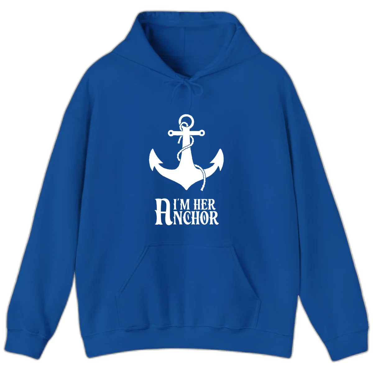 I'm Her Anchor Hoodie in Royal
