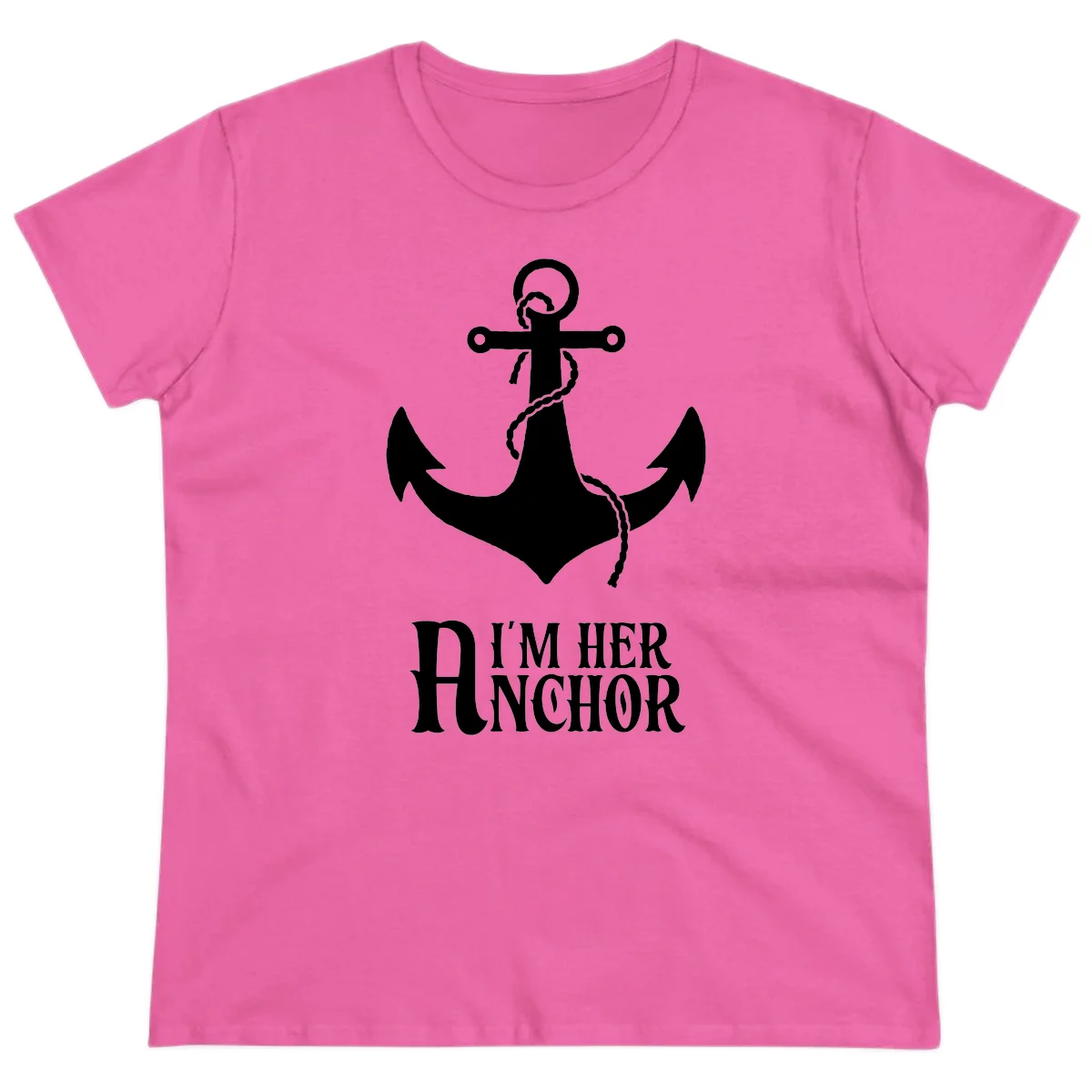 I'm Her Anchor Ladies Tee in Azalea