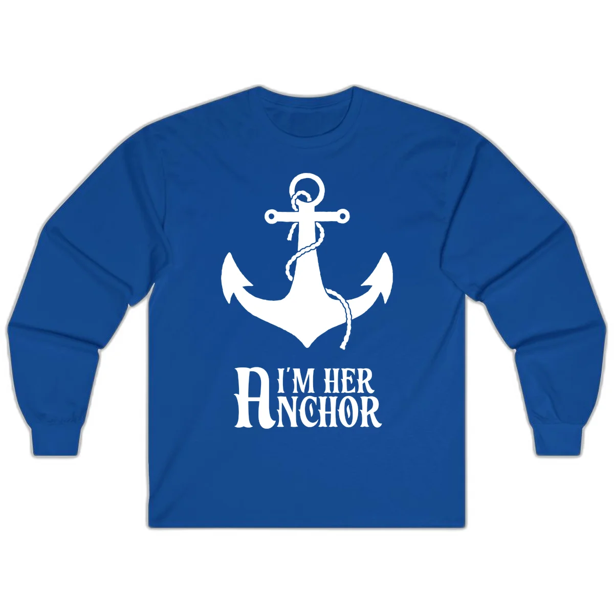 I'm Her Anchor Long Sleeve in Royal