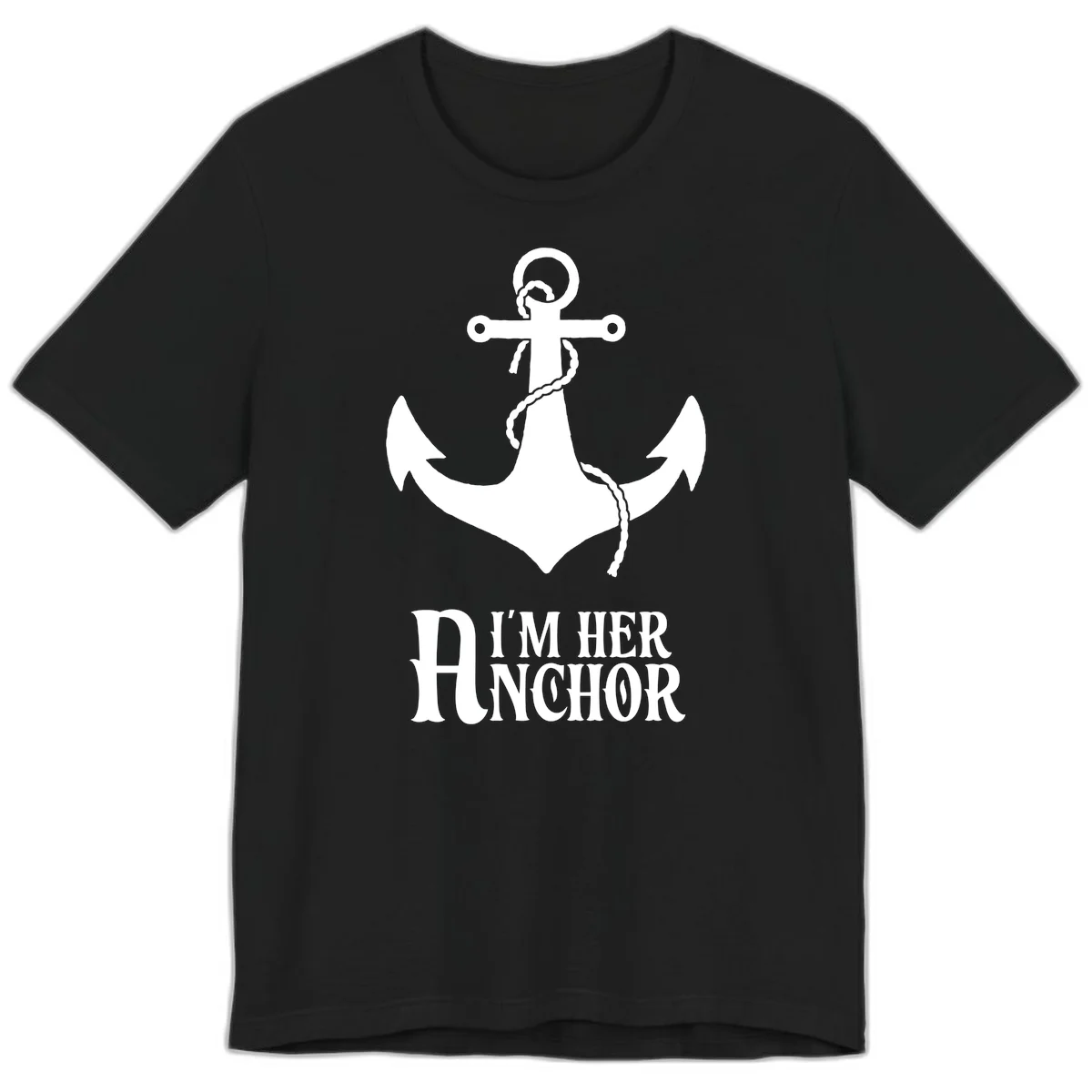 I'm Her Anchor Premium T-Shirt in Black