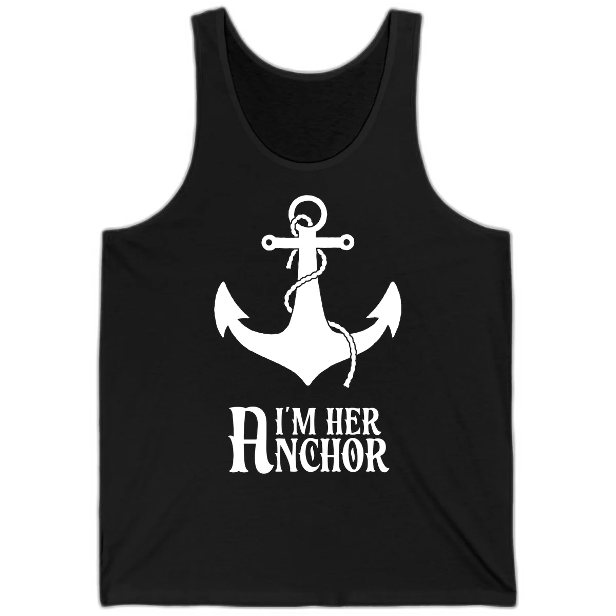 I'm Her Anchor Tank in Black