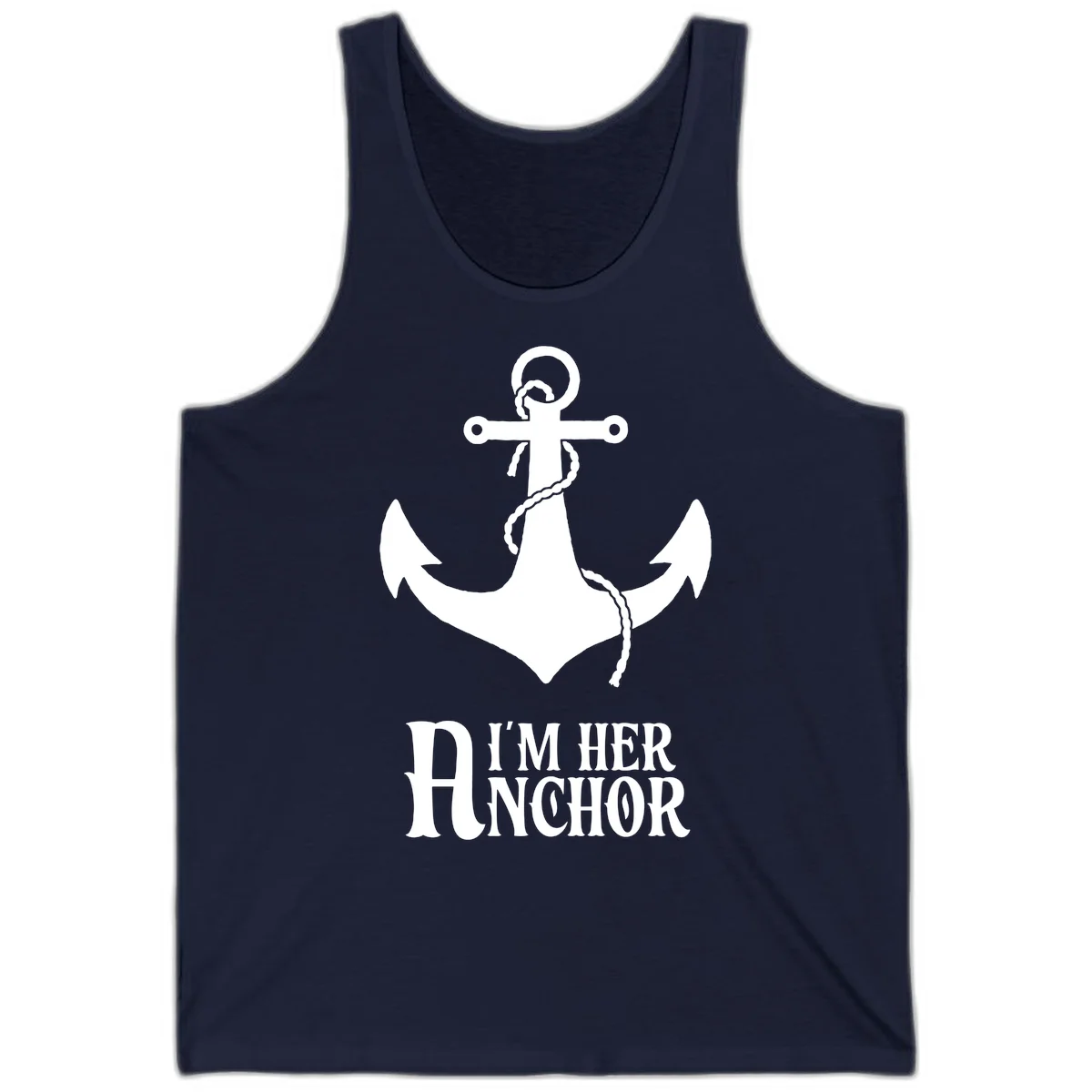 I'm Her Anchor Tank in Navy