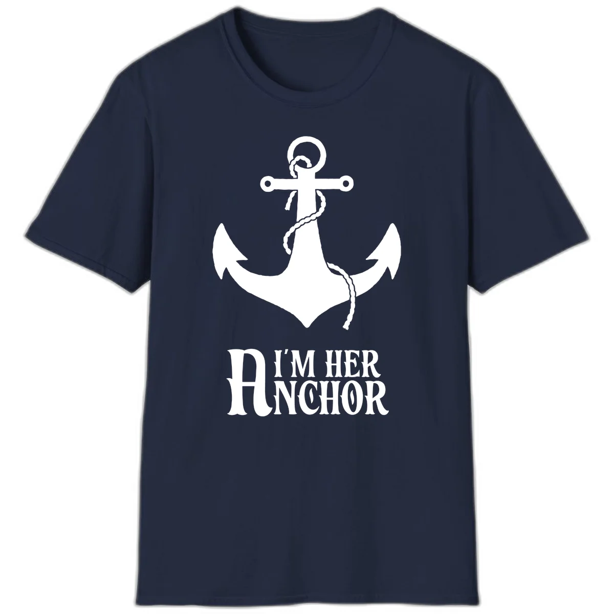 I'm Her Anchor T-Shirt in Navy