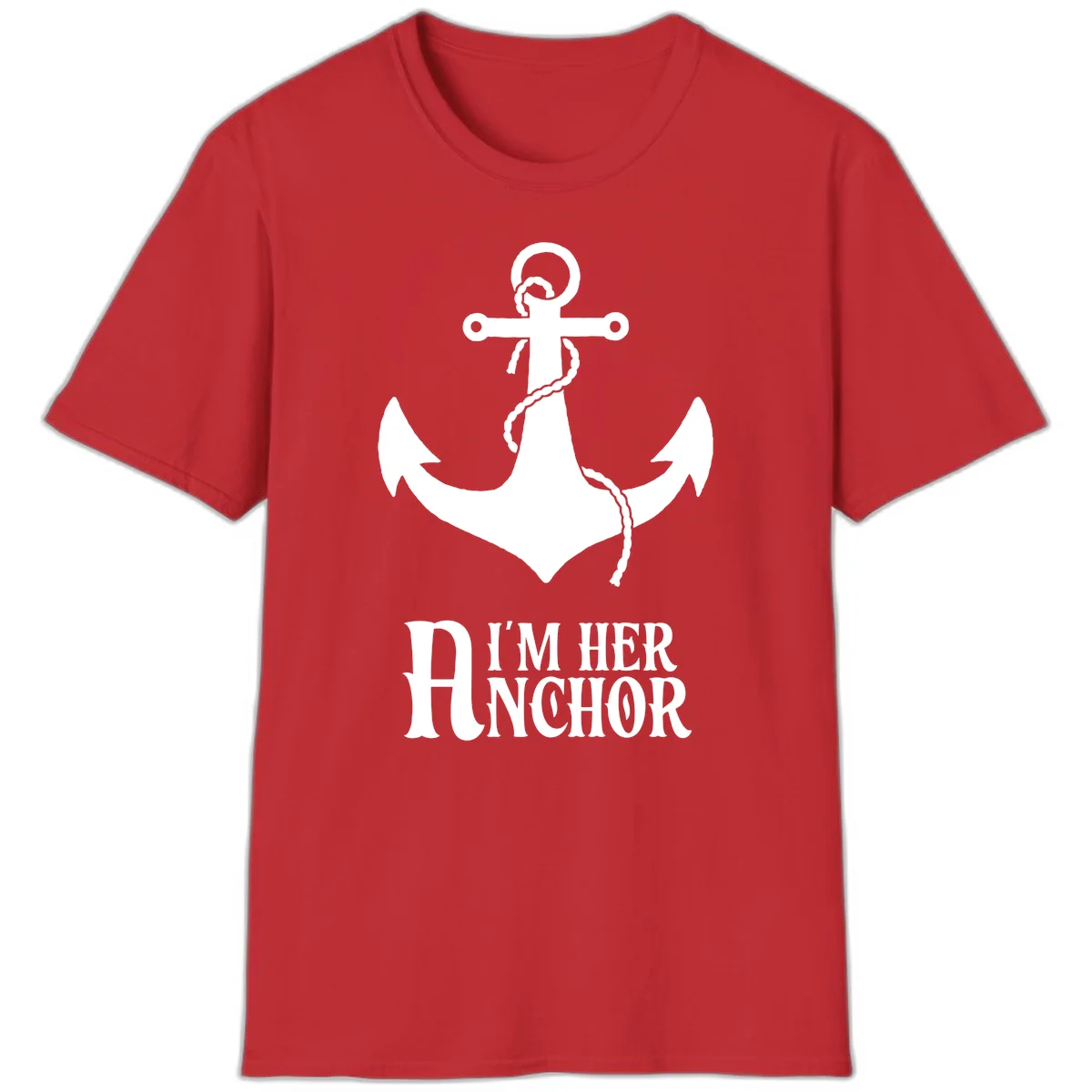 I'm Her Anchor T-Shirt in Red