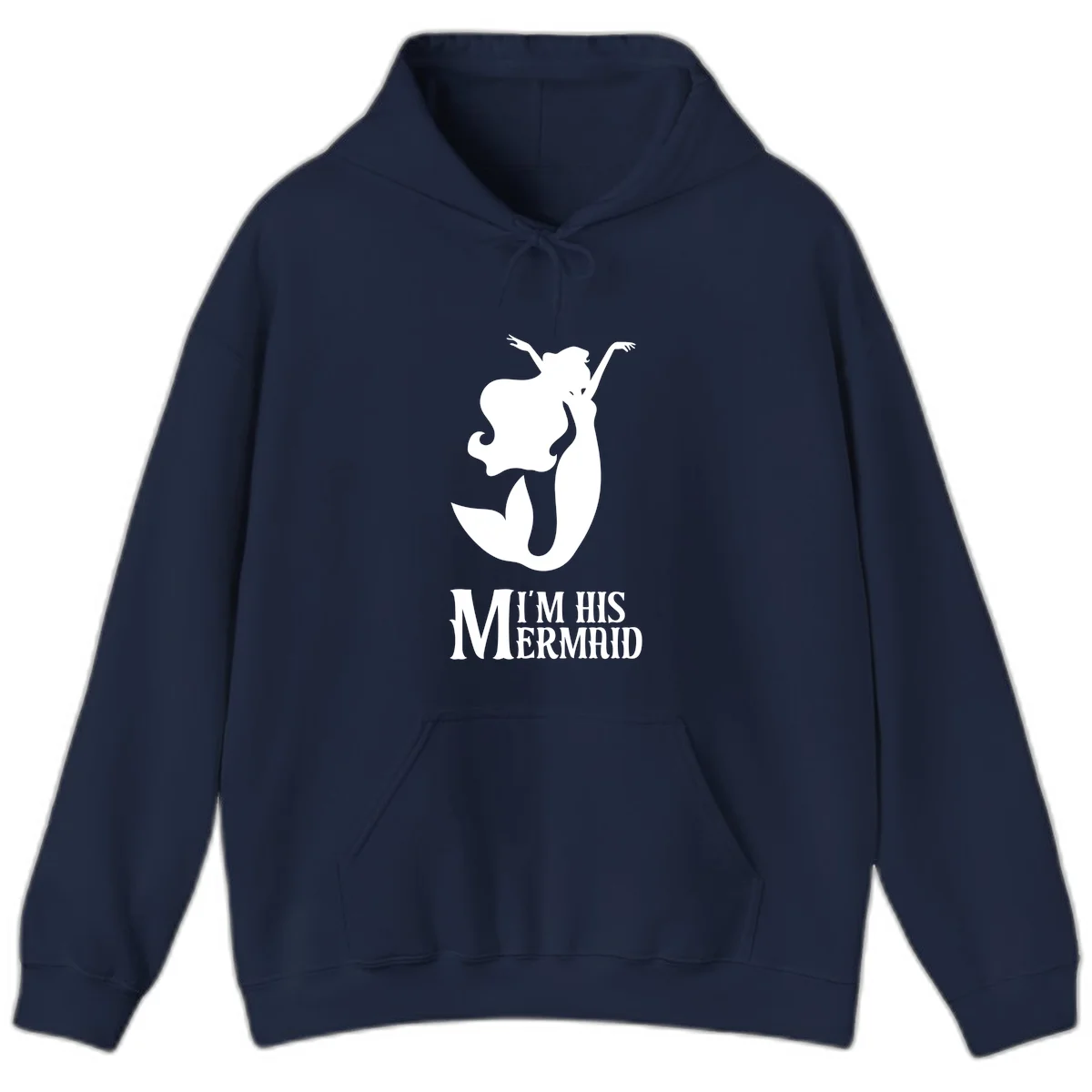I'm His Mermaid Hoodie - Warm Cruise Apparel in Navy