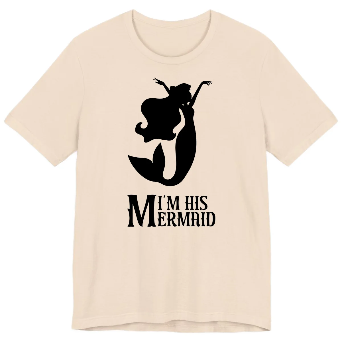 I'm His Mermaid Premium Tee for Cruise Vacations in Soft Cream