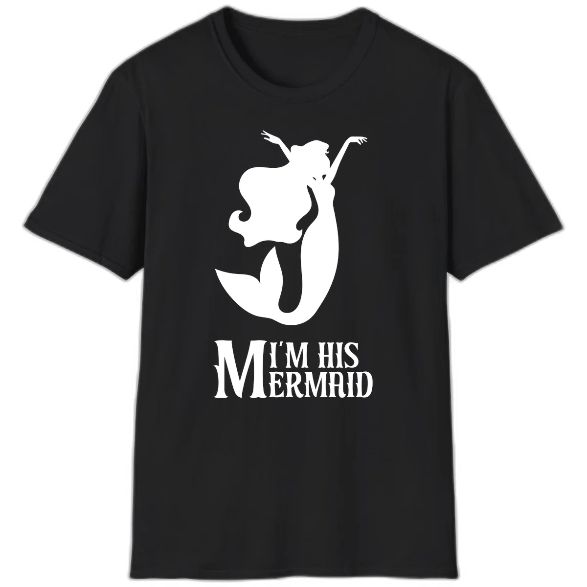 I'm His Mermaid Cruise Tee - Perfect for Vacation in Black