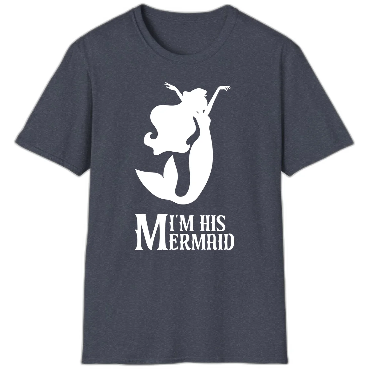 I'm His Mermaid Cruise Tee - Perfect for Vacation in Heather Navy