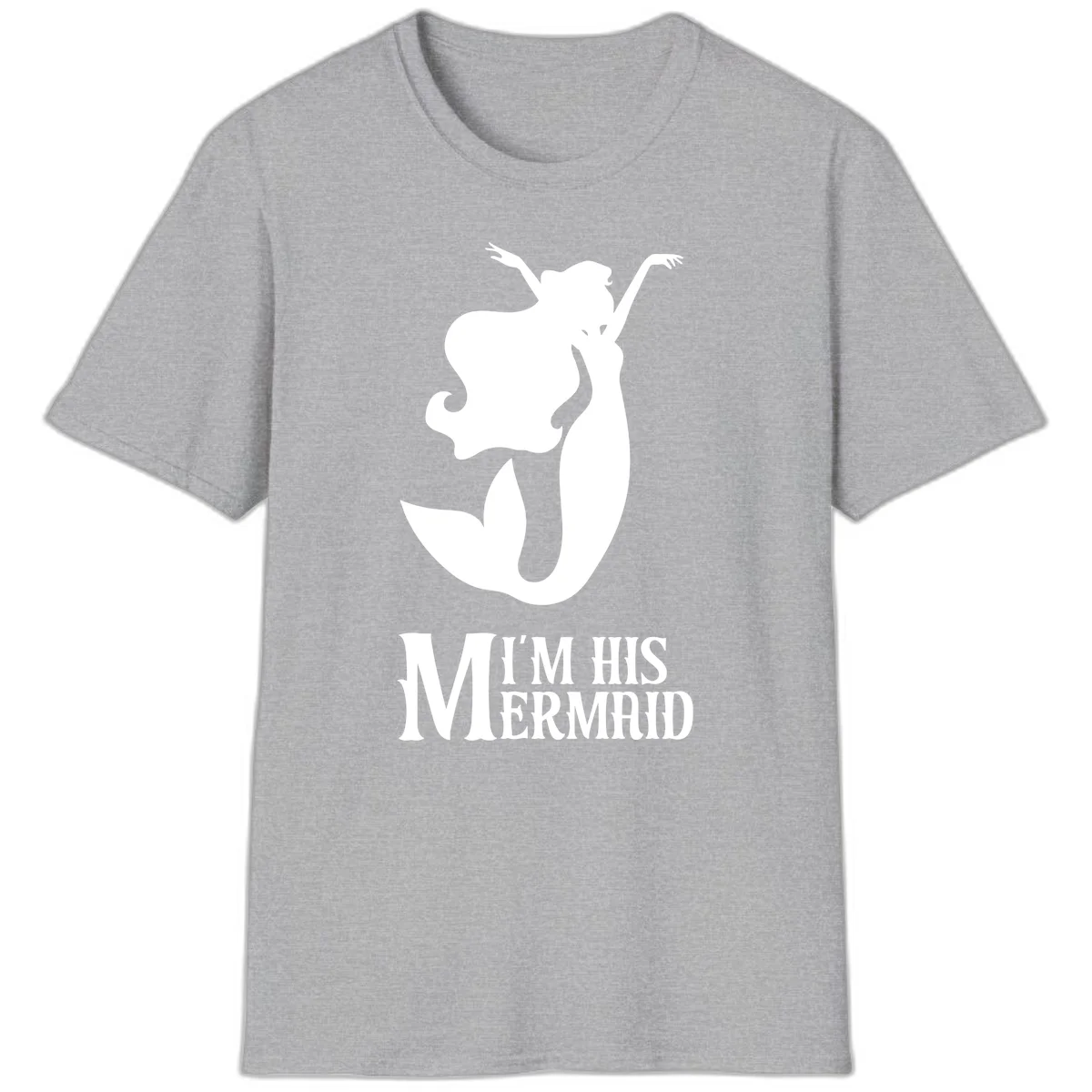 I'm His Mermaid Cruise Tee - Perfect for Vacation in Sport Grey