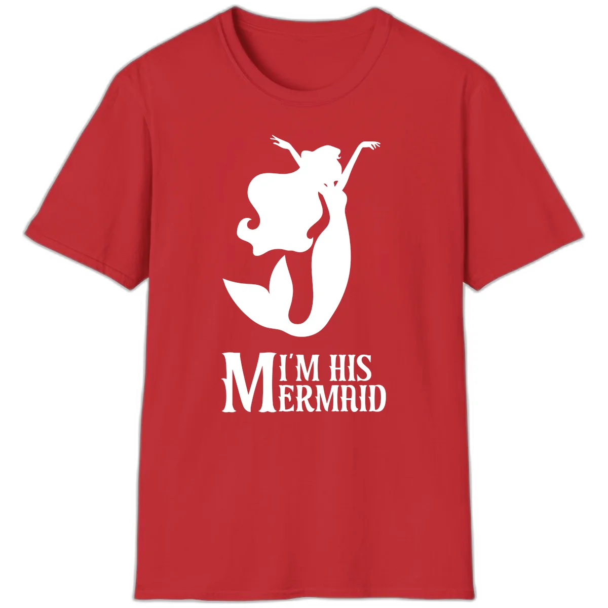 I'm His Mermaid Cruise Tee - Perfect for Vacation in Red