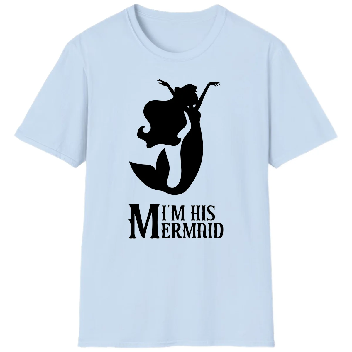 I'm His Mermaid Cruise Tee - Perfect for Vacation in Light Blue