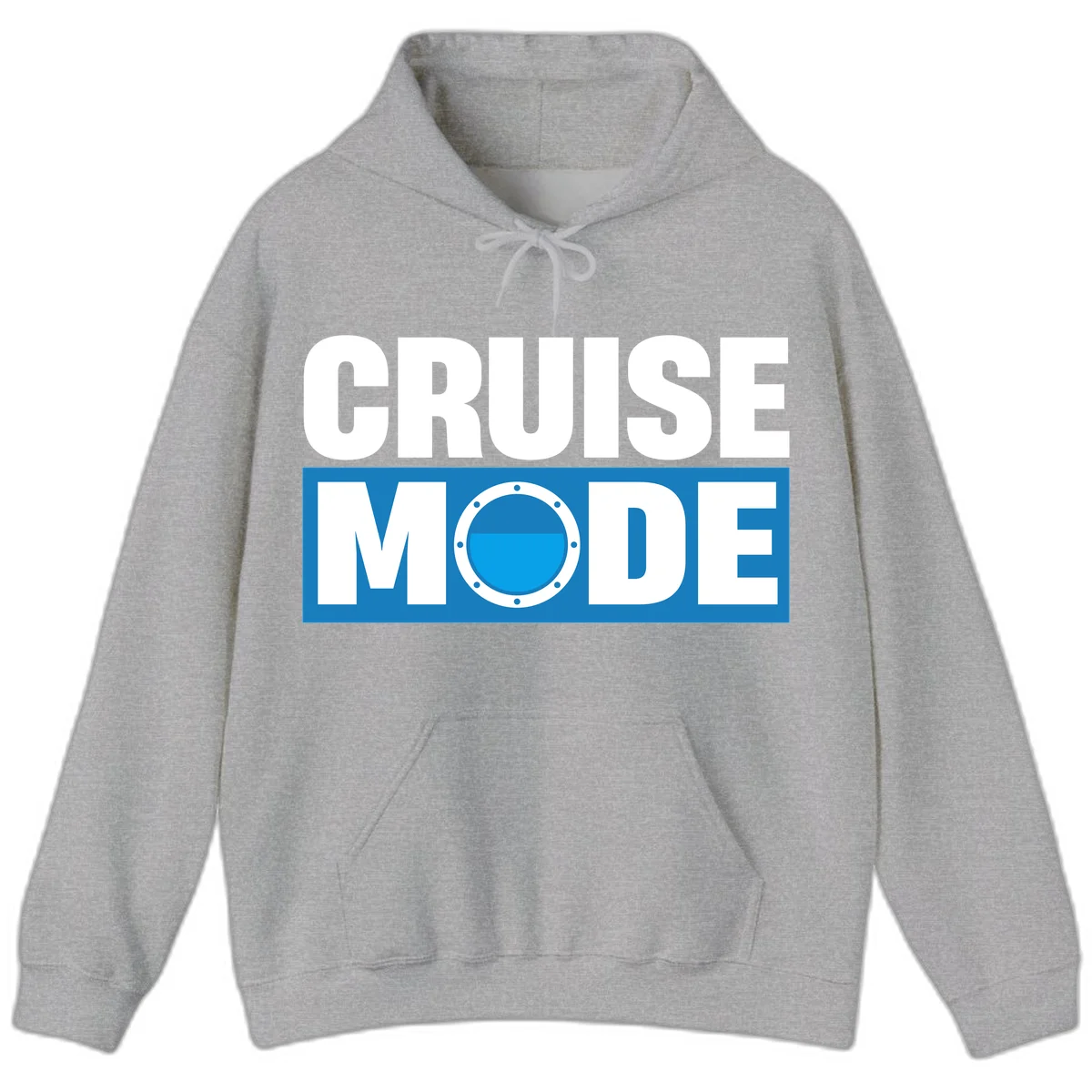 Cruise Mode Porthole Hoodie in Sport Grey