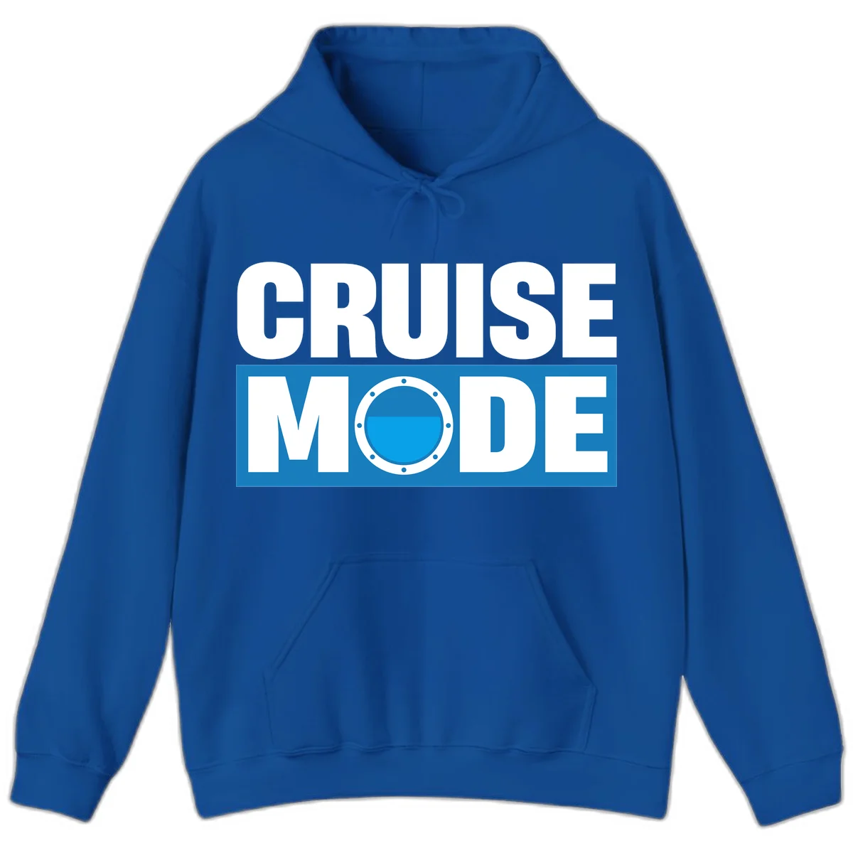 Cruise Mode Porthole Hoodie in Royal