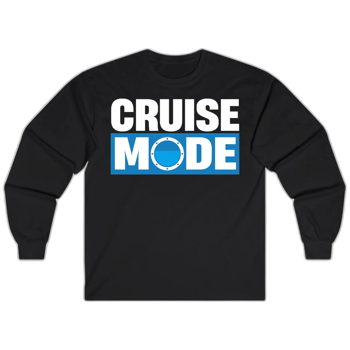 Cruise Mode Porthole Long Sleeve in Black