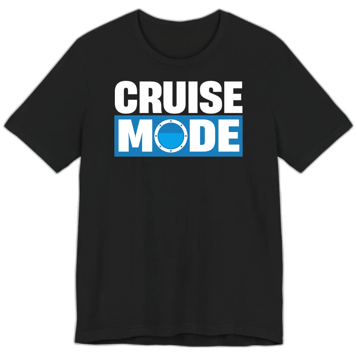 Cruise Mode Porthole Premium T-Shirt in Black